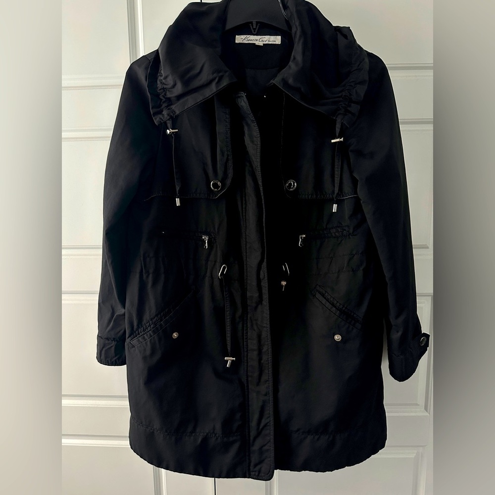 Kenneth Cole tench-like coat with hood